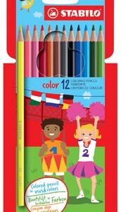 Crayon de couleur , 12 crayons 