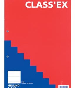 Bloc  feuilles A4 lignées avec marges