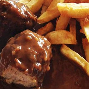 18h00 - Boulettes Liégeoise, frites - Adulte